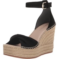 Kenneth Cole Women’s Women’s SOL Wedge Sandal, Black, 7