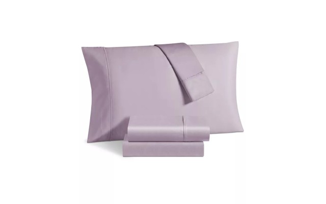  Sienna 360 Thread Count Egyptian Cotton Queen Sheet Set, Lilac