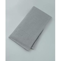 Kensington Garden Waffle Hand Towel Beddings, Gray, 16x28