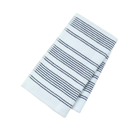 Kensington Garden Waffle Hand Towel Beddings, White/Navy, 16x28