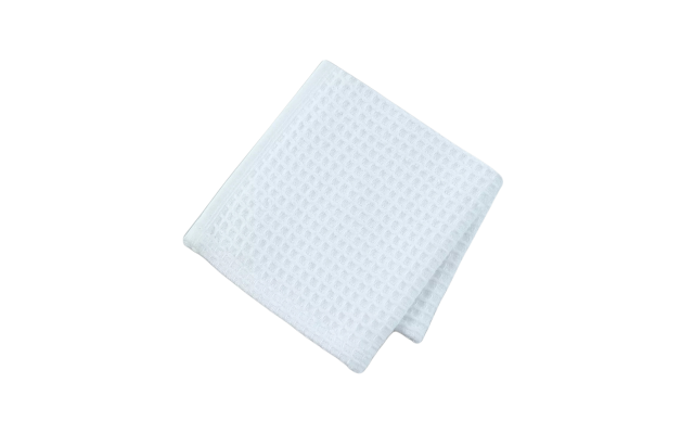  Waffle Wash Towels Bedding, White, 13×13