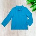  Boys Solid Cargo Polo Peruvian Cotton T-Shirt – Long Sleeve, Polo Neck With 3 Buttons, Williamsburg Blue, 8