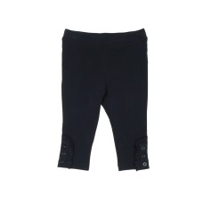 Kidsy Toddler Baby Girls Frilled Leggings – Peruvian Pima Cotton, Elastic Waist, Pull-On, Solid Colors