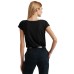 Lauren alph Lauren Sequined Art Deco Cotton-Blend Tee, Black, X-Large