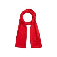 Lauren Ralph Lauren Charlotte Logo Jacquard Wrap Scarf – Red