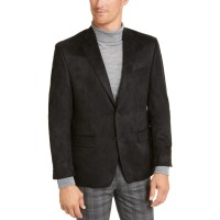 Lauren Ralph Lauren Men’s Classic-Fit Faux-Suede, Black, 40T
