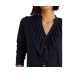 Lauren Ralph Lauren Ruffle-trim Stretch Jersey Shi French Navy Medium