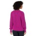  Womens Cable-Knit Dolman Sleeve Sweater, Purple, X-Large