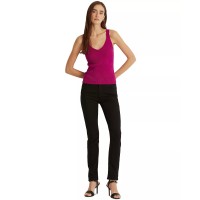 Lauren Ralph Lauren Womens Cotton-Blend Sleeveless Sweater, Purple, M
