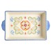  Tierra Hand Painted 2 Piece 3.9 Qt and 1.6 Qt Rectangular Bakeware Set