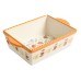  Tierra Hand Painted 2 Piece 3.9 Qt and 1.6 Qt Rectangular Bakeware Set