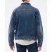  Men’s Denim Trucker Jacket, Blue, Large