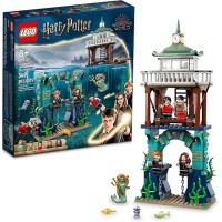 LEGO Harry Potter Triwizard Tournament: The Black Lake Building Set 76420 – Goblet of Fire Toy Playset with Harry, Hermione, and Ron Minifigures, Magical Collection Set for Kids, Boys