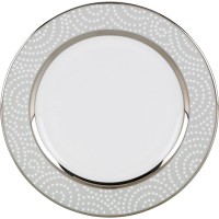 Lenox Pearl Beads Appetizer Plate, Gray, 6″