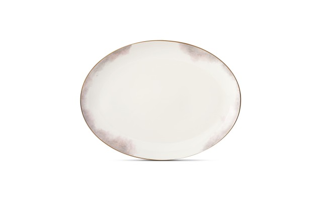  Trianna Salaria 14.5″ Serving Platter, White