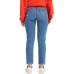 Levi’s 501 Cropped Curvy Straight-Leg High Rise Jeans, Dark Indigo Destructed, 25