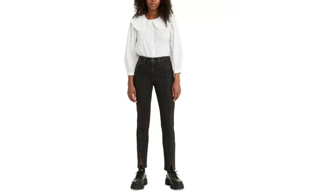 Levi’s Women’s 721 High-Rise Skinny Jeans, Black, 30-31