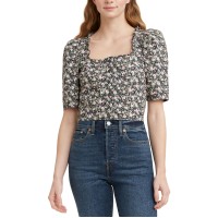 Levi’s Women’s Joella Short Sleeve Blouse, Large, Assorted