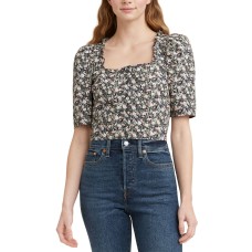 Levi’s Women’s Joella Short Sleeve Blouse, Large, Assorted