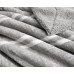  Sherpa Fleece Blanket, 98 x 92 inches (Gray)