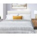  Sherpa Fleece Blanket, 98 x 92 inches (Gray)