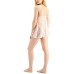  Womens Stretch Lace Babydoll Chemise Nightgown, Pink, M
