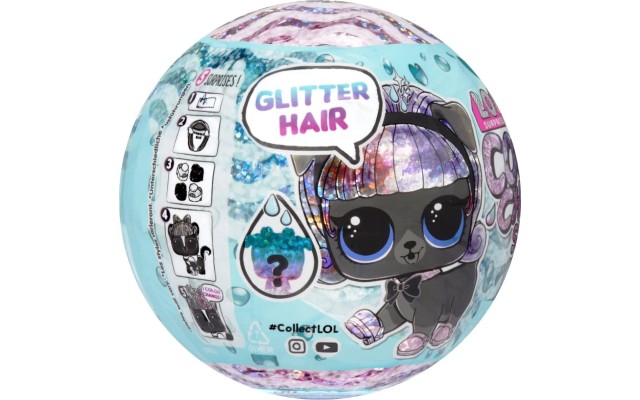 L.O.L. Surprise! LOL Surprise Glitter Color Change Pets with 5 Surprises- Collectible Pet Including Glittery Accessories, Holiday Toy, Great Gift for Kids Girls Boys Ages 4 5 6+ Years Old