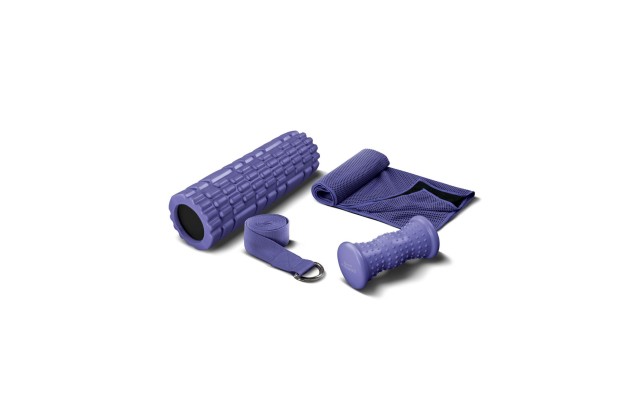  Fitness Recovery Kit 4-Piece Home Fitness Set, Purple