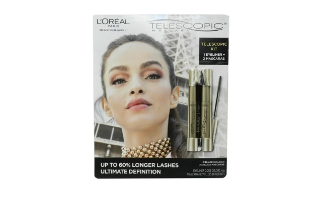 L’Oreal Paris Telescopic Kit 1 Eyeliner + 2 Mascaras Black