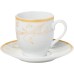  Floral Rosalia Design Espresso Set (Service for 6), Gold