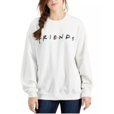 Love Tribe Juniors’ Friends Fleece Sweatshirt, White