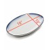  Blue Edge 16 Inch Platter White With Blue Edge