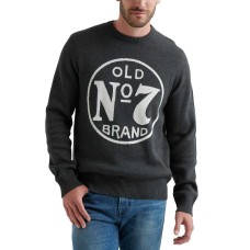 Lucky Brand Men’s Old No 7 Graphic Sweatshirt (Gray, Medium S/S)