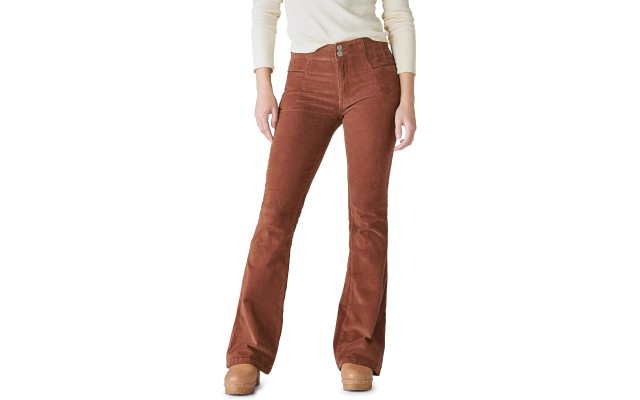  Women’s High-Rise Stevie Flare Denim Pants – Hot Cocoa, 0/25 A