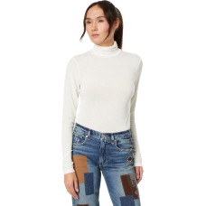 Lucky Brand Women’s Mock Neck Layering Top, Egret, X-Large