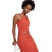  Women’s Nadine Patchwork Skirt, Rust, Medium