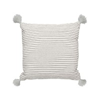 Lush Dcor Pinnacle Stripe Decorative Pillow, Gray, 20 x 20″