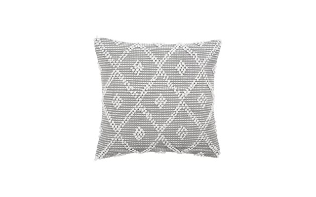  Adelyn Decorative Pillow, 20″ x 20″-Grey