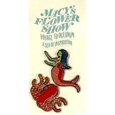 Macy’s Flower Show Voyage To Oceanum Sea Of Inspiration Mermaid and Octopus Pins, Multi
