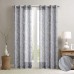  Averil Bird Grommet Sheer Window Panel, 50″ x 95″, Gray