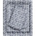  Essentials Chevron Printed Ultra Soft 3 Piece Sheet Set, Navy, Twin