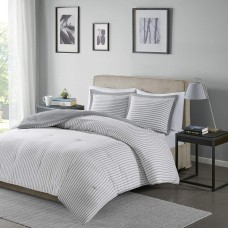 Madison Park Essentials Hayden Reversible 2-Pc. Comforter Set, Twin – Grey
