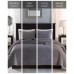  Harper Quilted Velvet 3-Pc. Coverlet Sets, Gray, Full/Queen