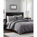  Harper Quilted Velvet 3-Pc. Coverlet Sets, Gray, Full/Queen
