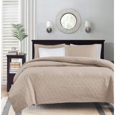 Madison Park Quebec 3-Pc. Quilt Set, Full/Queen – Khaki