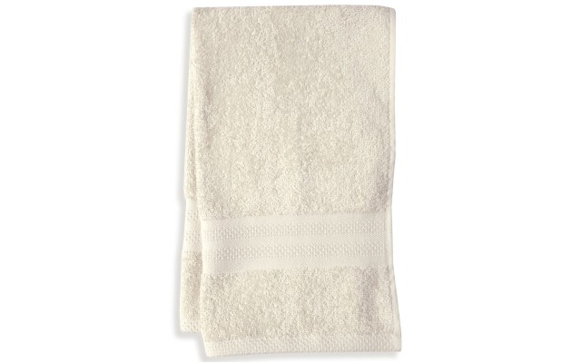  Inc. Cotton Solid 16″ x 26″ Hand Towel Bedding, Beige, 16 x 26