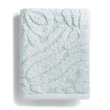 Mainstream International Inc. Sculpted Cotton Blend Jacquard Hand Towel, Blue, 16 x 26