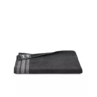 Martex Jacquard Border Wash Cloth Black 13×13