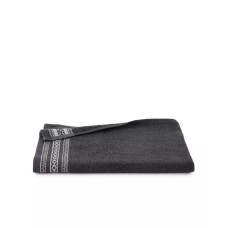 Martex Jacquard Border Wash Cloth Black 13×13