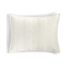 Martha Stewart Collection Cable Knit Velvet Pillow Shams